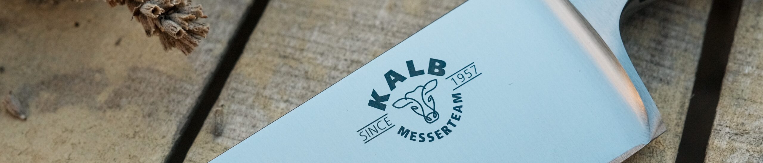 Kochmesser mit Logo der Rasierer-Zentrale/Messerteam Kalb